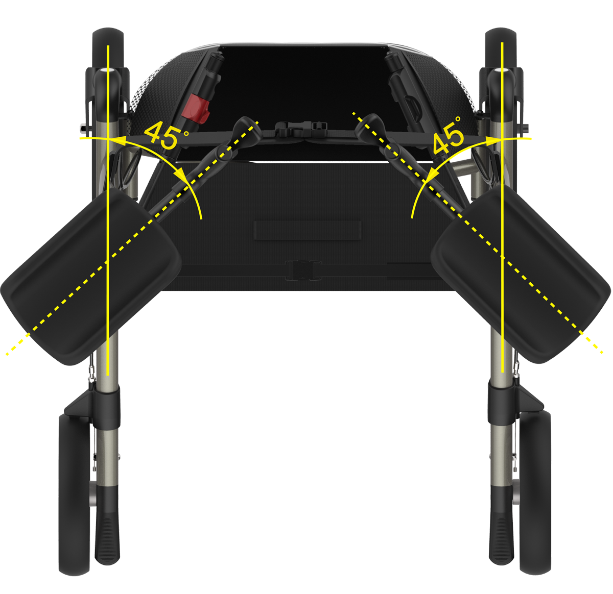 Rehasense Auswärts-Rollator Navigator Air Arthritis, klappbar und kompakt - Outdoor Rollator