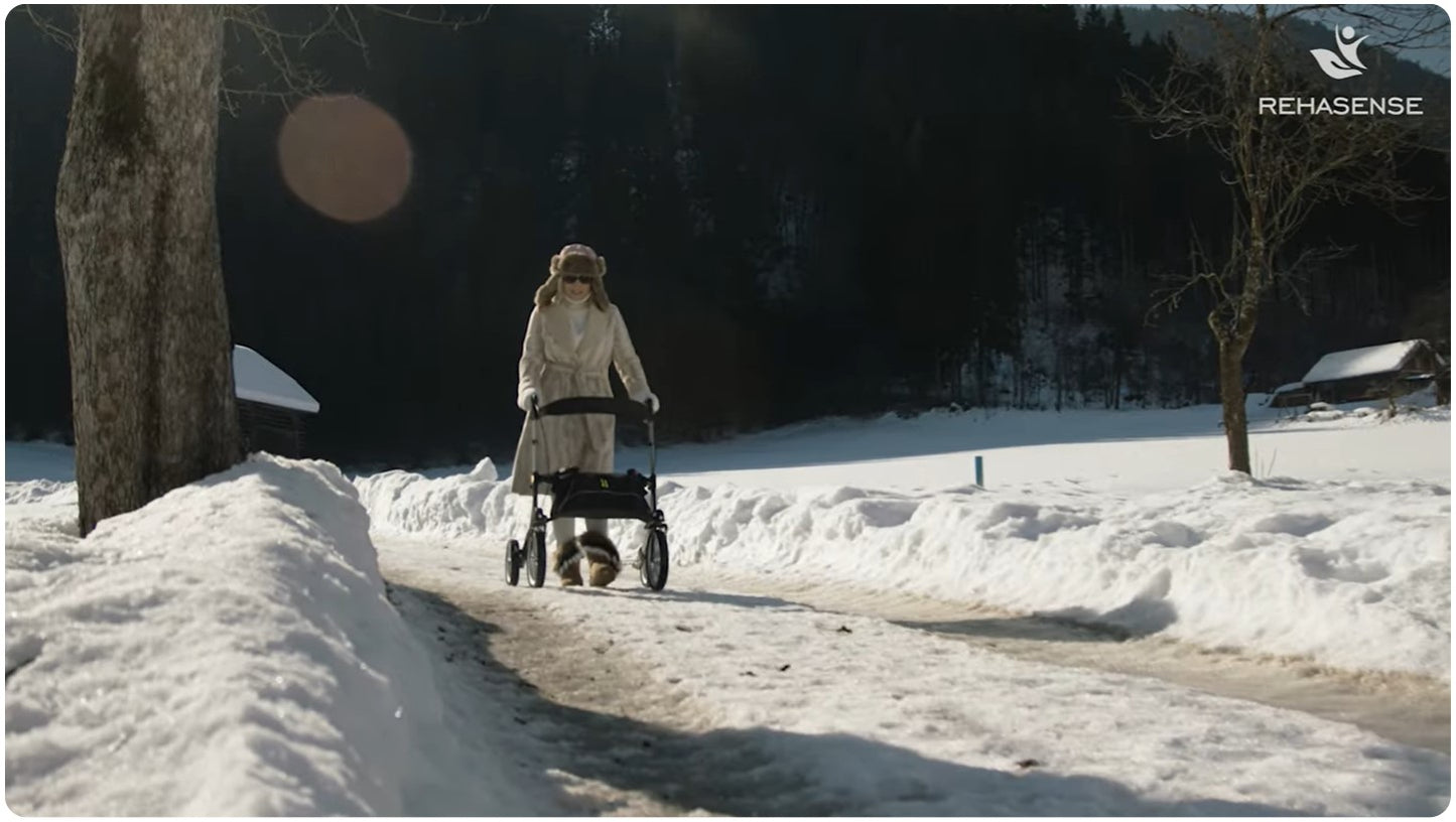 Rehasense Auswärts-Rollator Explorer, klappbar und kompakt - Outdoor Rollator