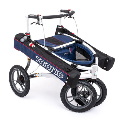 Trionic Veloped Golf Rollator 14er M in Marineblau/Schwarz/Rot