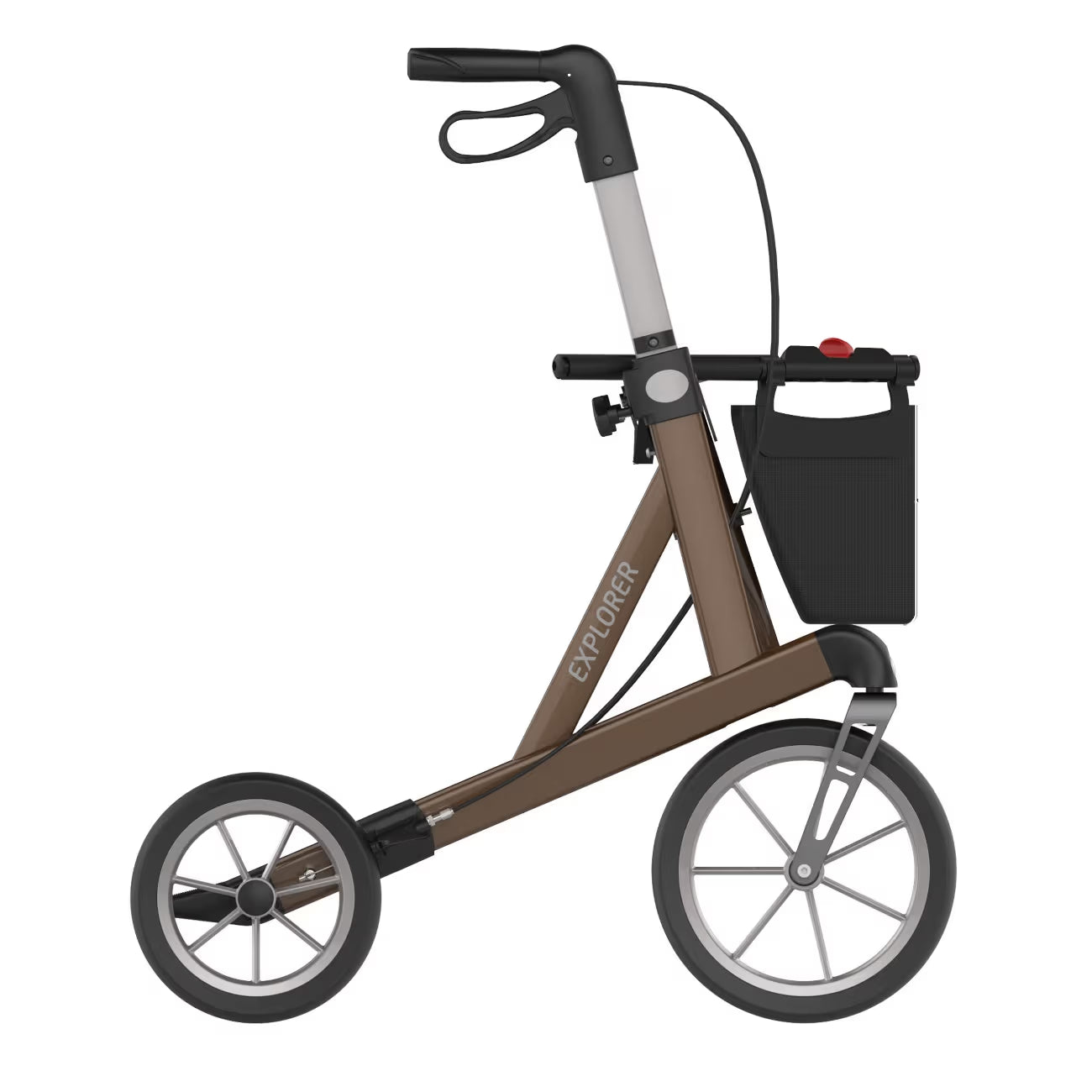 Rehasense Auswärts-Rollator Explorer, von der Seite - Outdoor Rollator