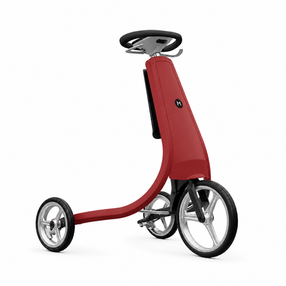 Movu Premium Rollator in Rowan Berry, Seitenansicht