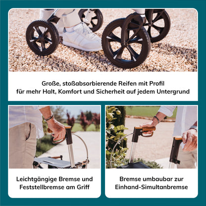 Saljol Allround Rollator mit Vollausstattung