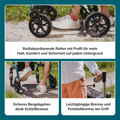 Saljol Carbon Rollator mit Vollausstattung