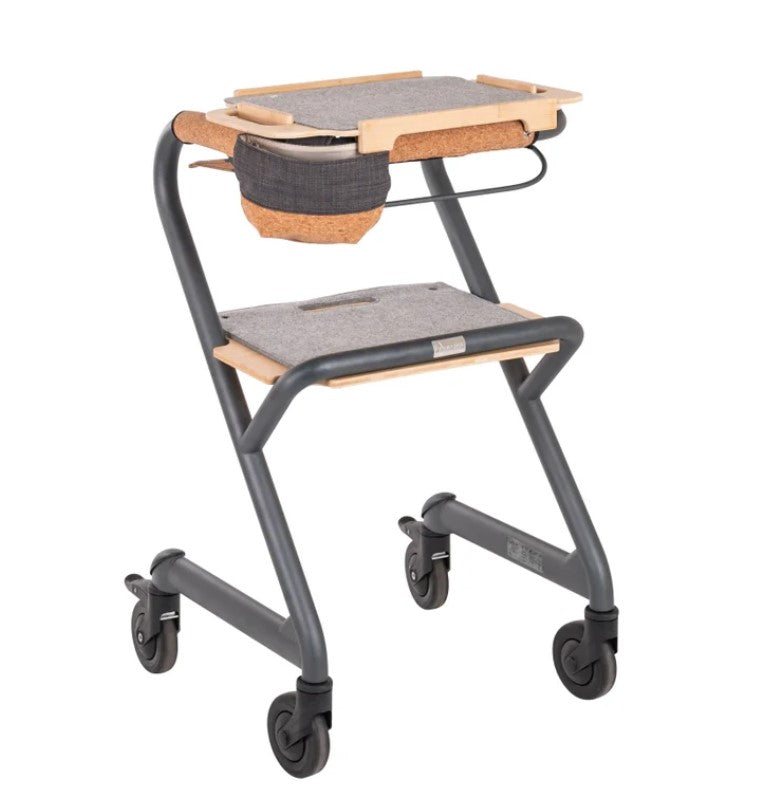 kleine Tasche aus Kork für den Wohnraumrollator von Saljol