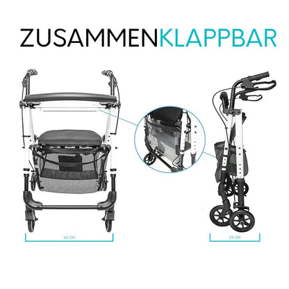 Mobility Plus Wohnraumrollator IR10+, im Einsatz draußen - Rollator für die Wohnung