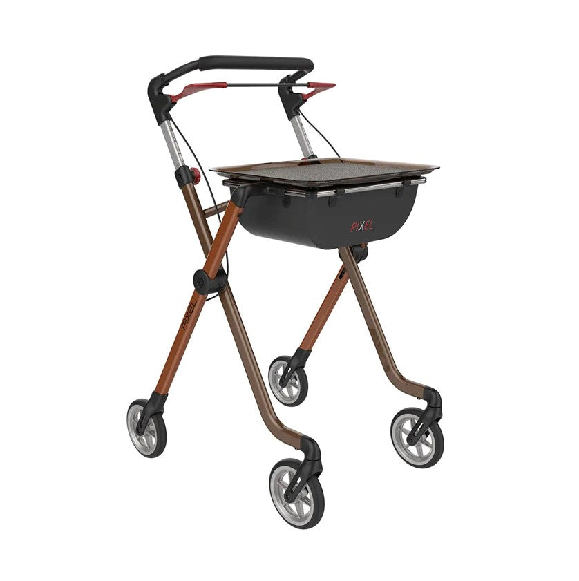 Rehasense Wohnraumrollator Pixel, mit Sitz und Korb - Rollator für die Wohnung