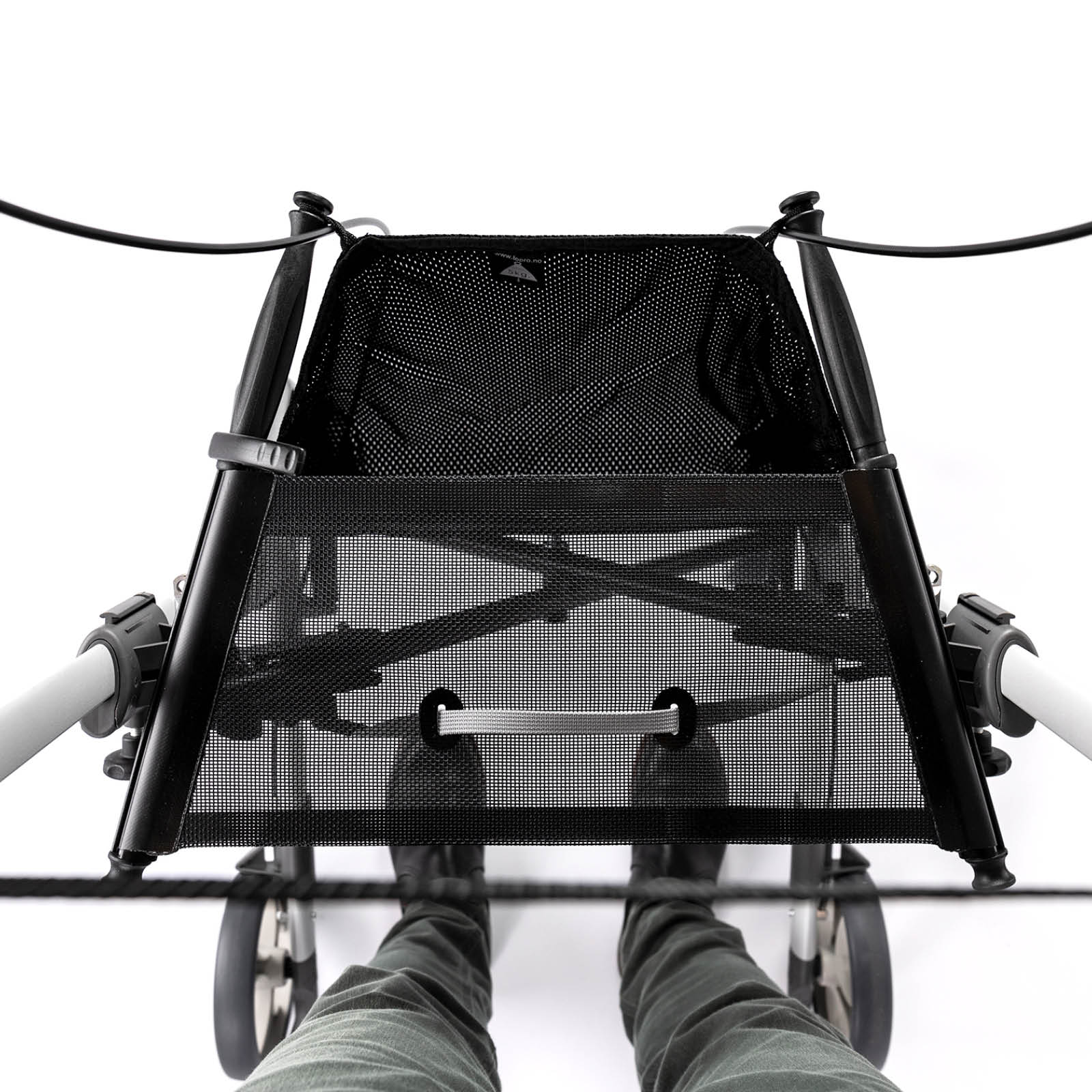 TOPRO Troja Original, in Rot, von oben (6) - Rollator für Senioren