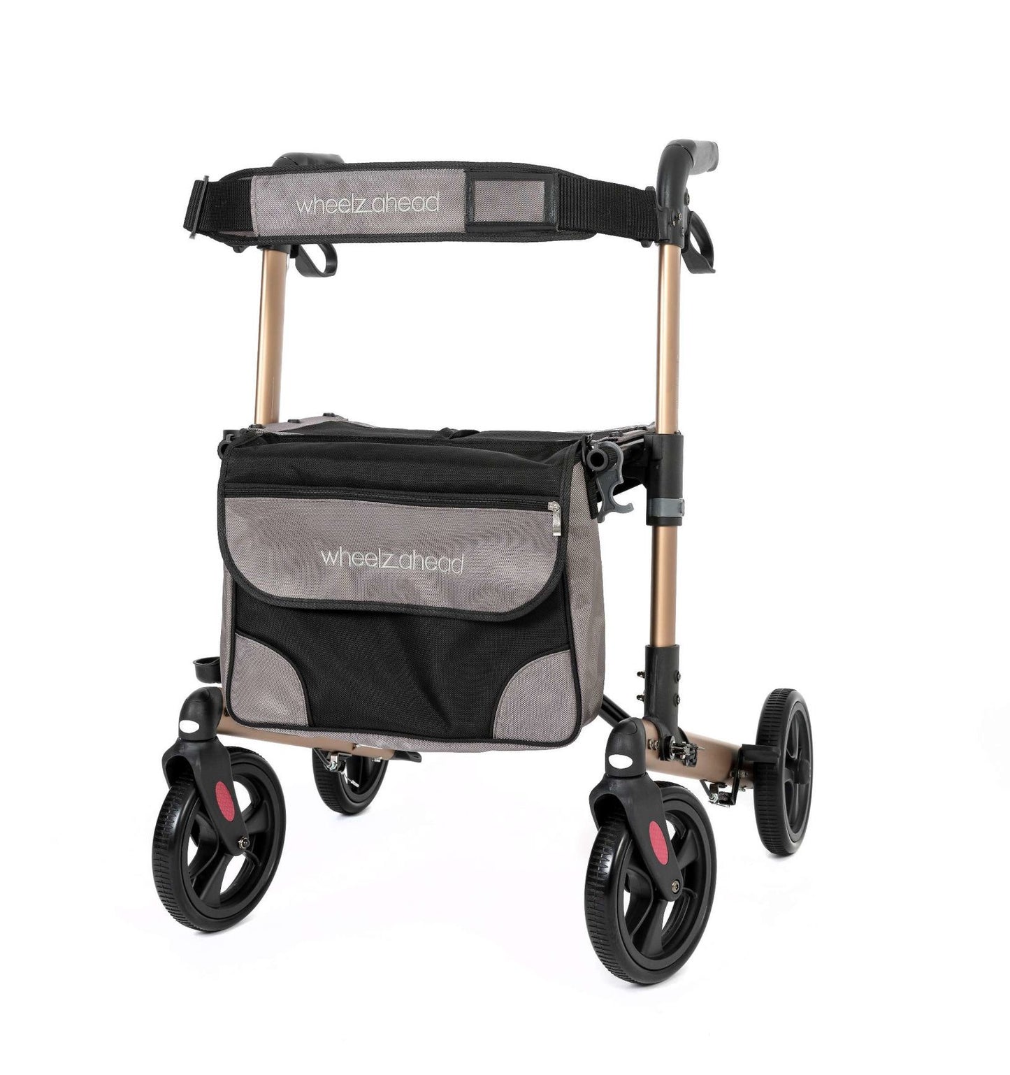 WheelzAhead TRACK Rollator, in der Frontansicht - Rollator für Senioren