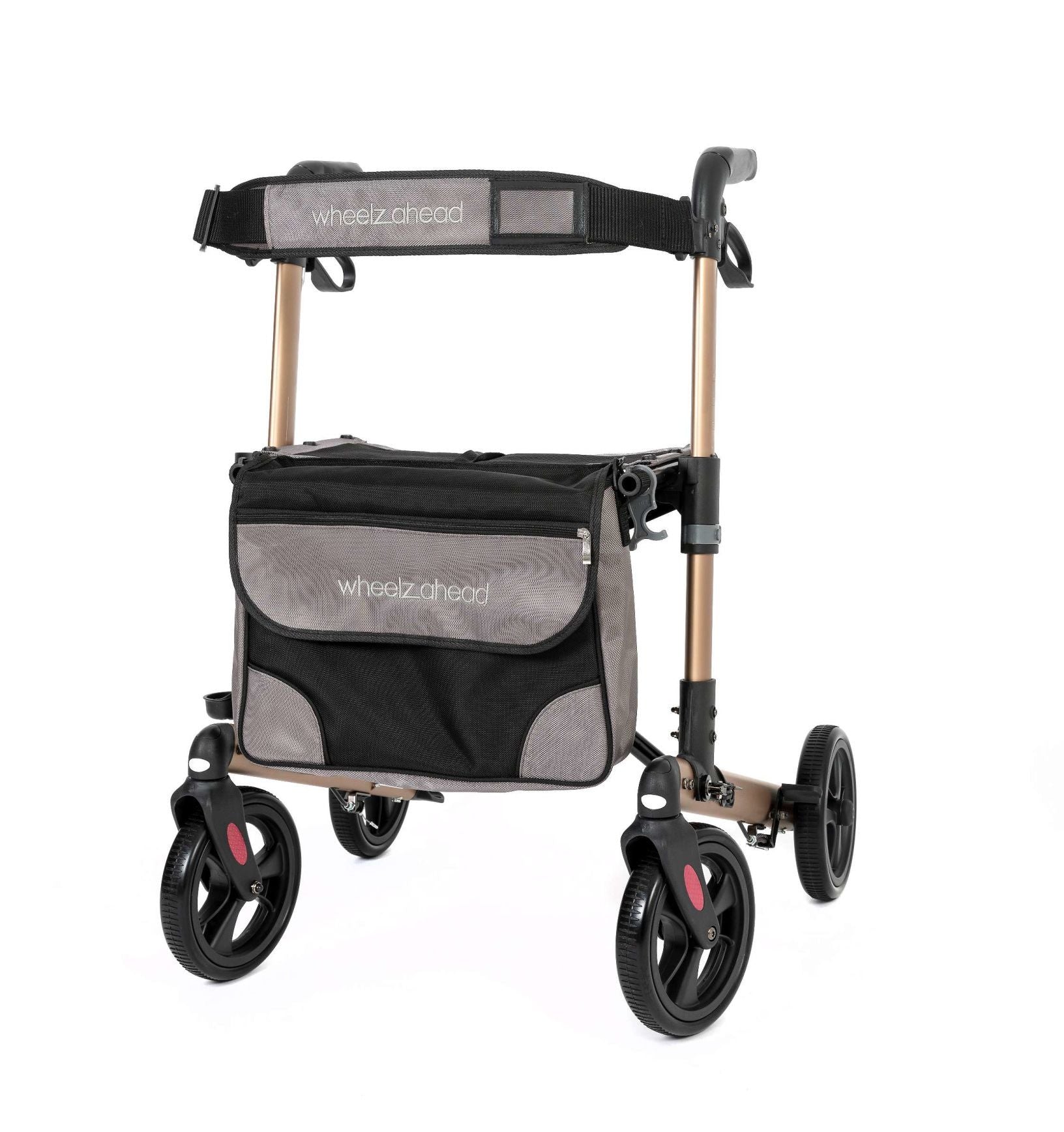WheelzAhead TRACK Rollator, in der Frontansicht - Rollator für Senioren