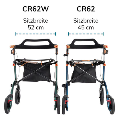 Saljol Extrabreiter Carbon Rollator mit Vollausstattung