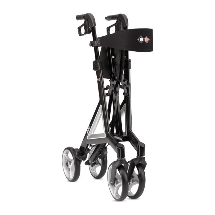 B+B Alevo Carbon Rollator gefaltet, 26,5 cm schmal