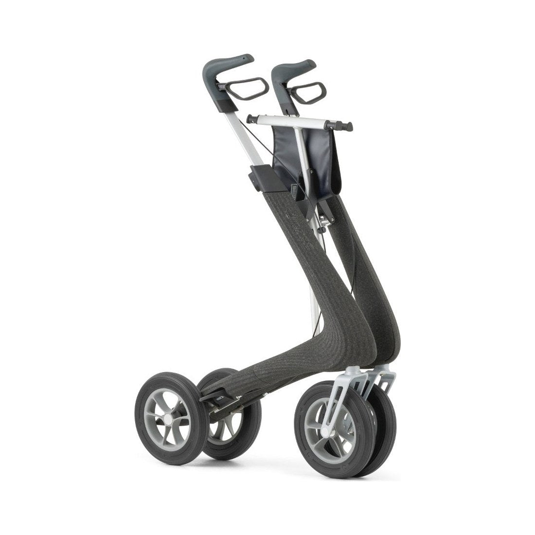 byACRE Nordic Pioneer Rollator in Granitschwarz, zusammengefaltet