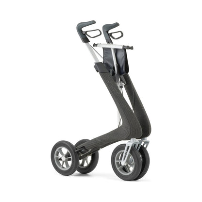 byACRE Nordic Pioneer Rollator in Granitschwarz, zusammengefaltet