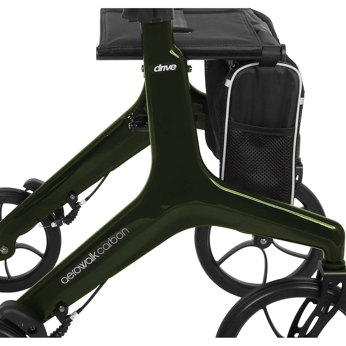 Carbonrahmen des Aero Walk Carbon in British Racing Green im Detail