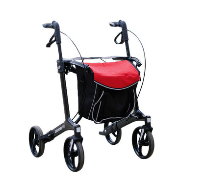Sunrise Gemino 30 Carbon Rollator mit City-Tasche Rot (optional)