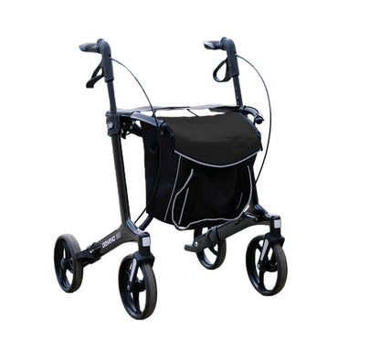 Sunrise Gemino 30 Carbon Rollator mit City-Tasche Schwarz (optional)