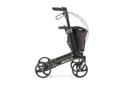 Sunrise Gemino 30 Carbon Rollator in der Seitenansicht