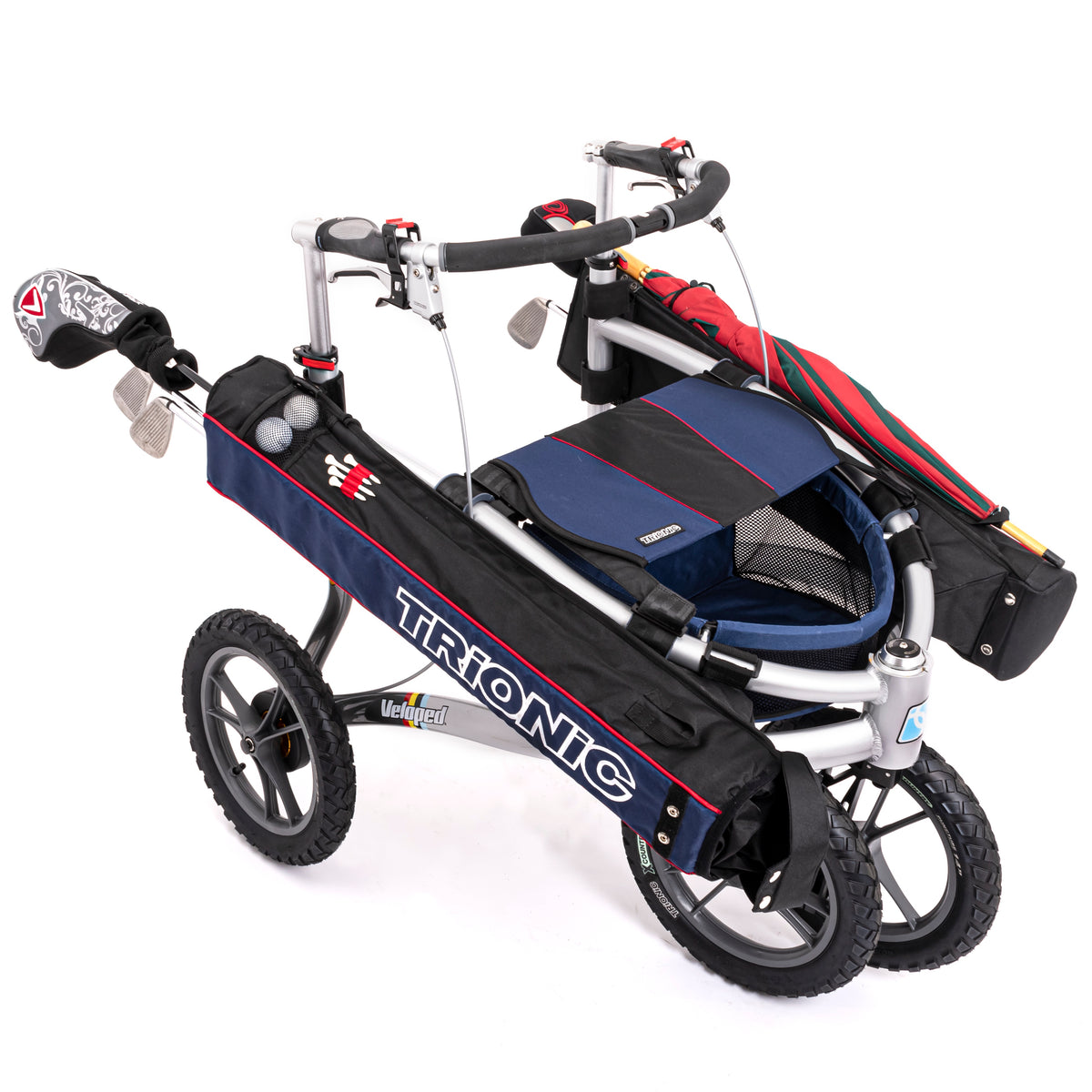 Trionic Veloped Golf: Sitz und Korb mit Reißverschlusstasche
