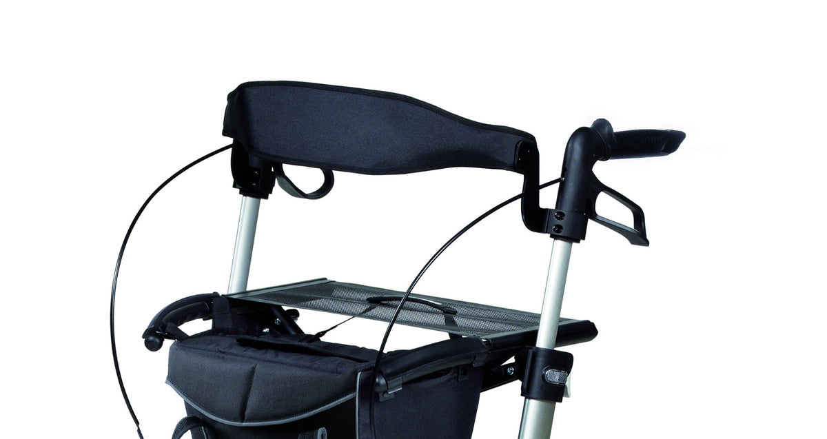 Sunrise Gemino Rückengurt am Rollator montiert