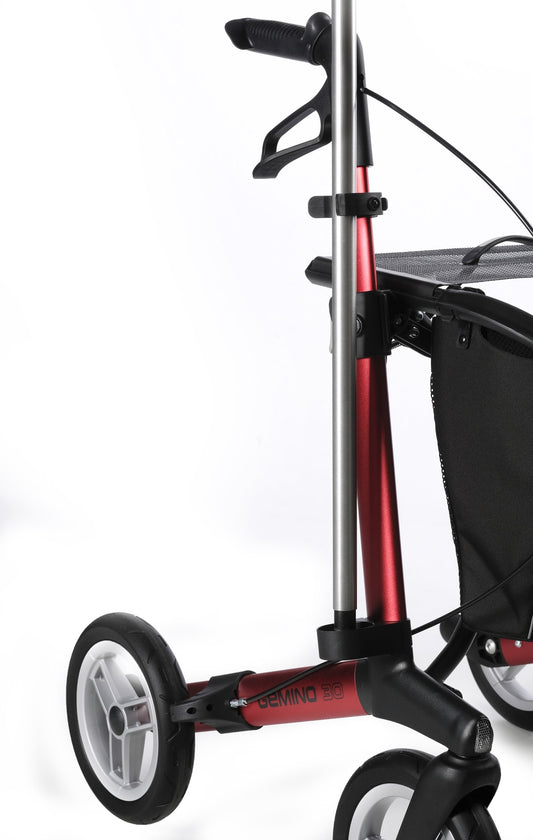 Sunrise Gemino Stockhalter mit Gehstock am Gemino 30 Rollator